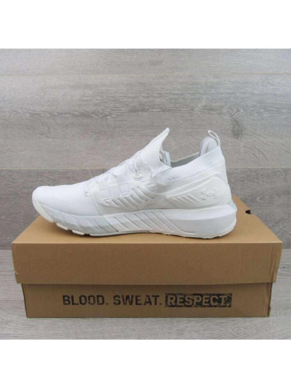 Under Armour Project Rock 3 Training Shoes Mens Size 13 White NEW - Picture 3 of 15